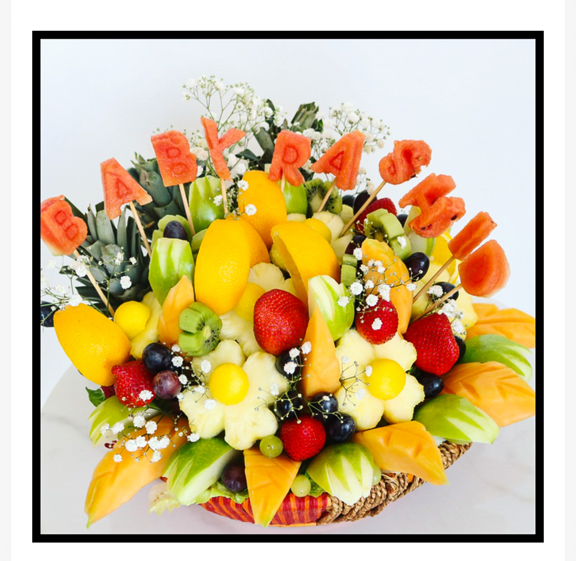 (FB 10) Designed Medium Basket – Fruit For Every Mood…!